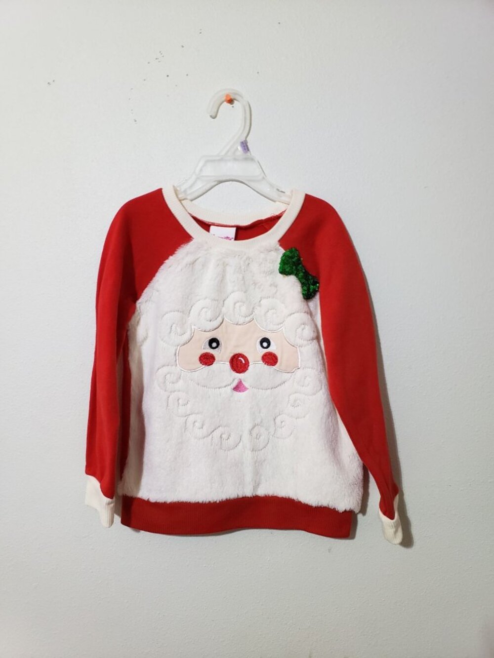 Nannette Kids santa sweatshirt, size 6X